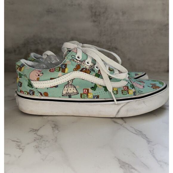 Vans Pixar Toy Story Lace Up Blue Sneakers Women’s 7 Men’s 5.5 Rex Bo Peep Ham - Picture 5 of 8